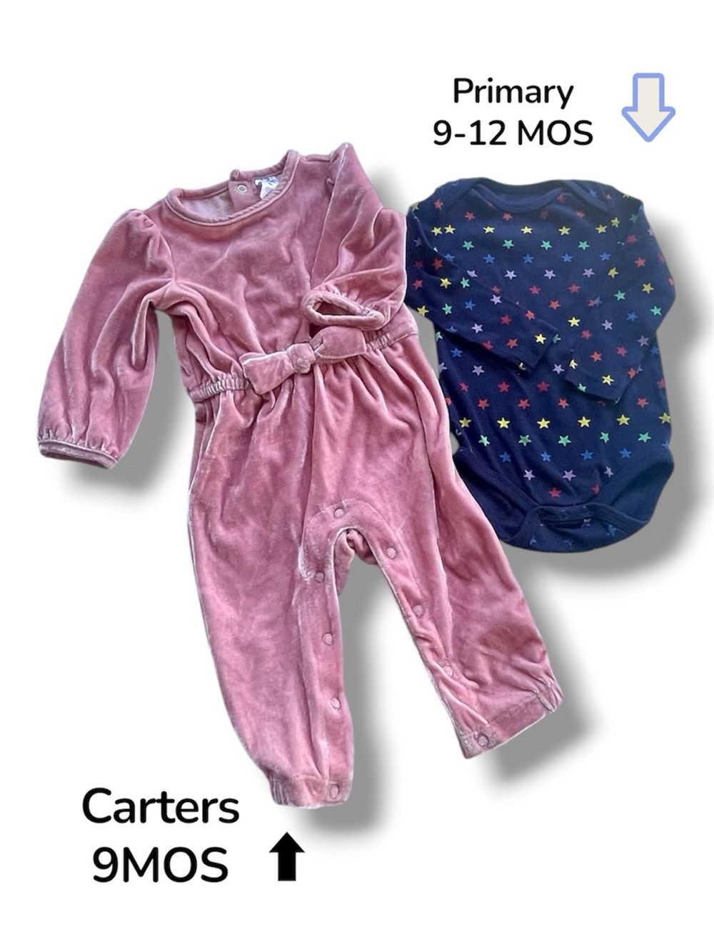 2 Piece Outfit Infant Size 9-12 Months Carter’s & Primary